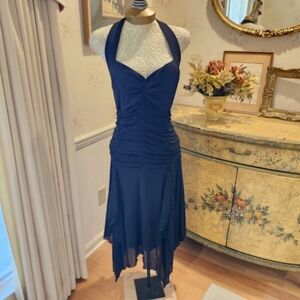 Vintage Sangria Stevie Nicks Style Boho Sexy Halter Dress Large To Extra Large